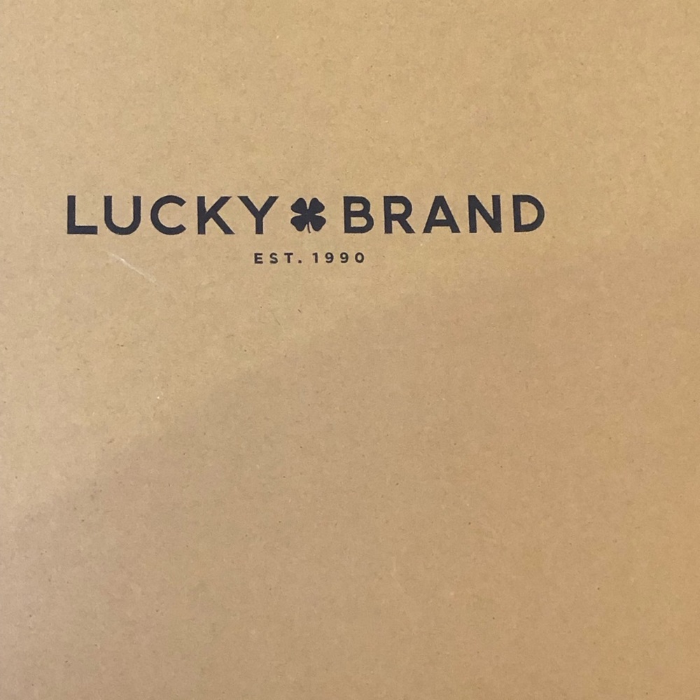 New in box Lucky Brand boots never worn sz 9.5 M natural distressed leopard - Picture 7 of 7